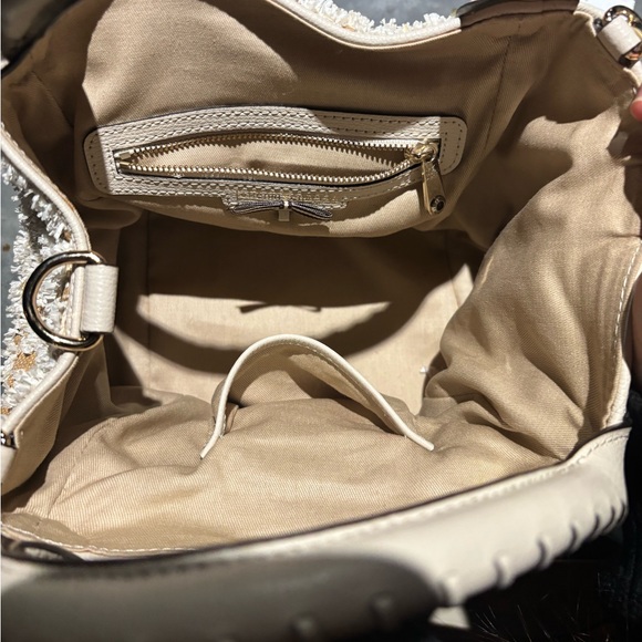 Henri Bendel New York Raffia Tweed Satchel - Picture 9 of 10